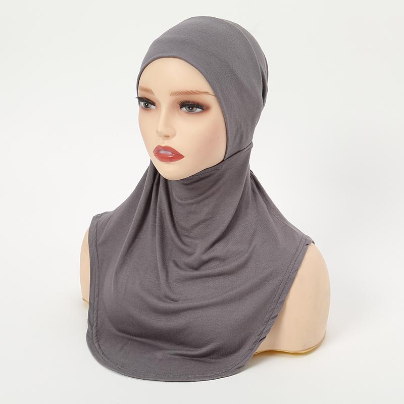 New Cotton Jersey Muslim Hijab Underscarf Inner Cap Solid Women Wrap Headscarf Turban Headband Sport Hijab Islamic Headwear Band