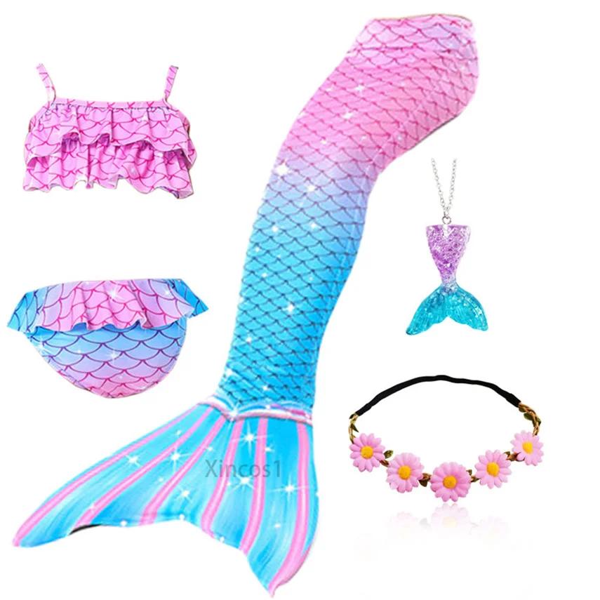 Fancy Mermaid Tail Girls Mermaid Tail for Swimming Costume Mermaid Costume Swimwear Swimsuit Cosplay Birthday Party Halloween