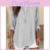 Spring Fashion Womens Striped Cotton Linen Shirt With Patching For Casual Wear