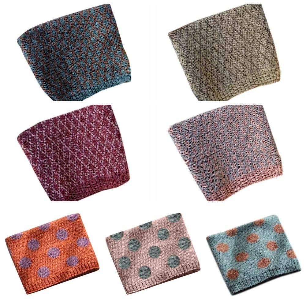 Soft Knit Kids Neck Warmer Polyester Baby Neck Gaiter Lightweight Children Gaiter Winter