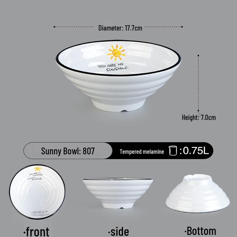 Commercial Melamine Anti-fall Noodle Bowl