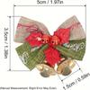 WTEMPO Christmas Mini Ribbon Bow Bell Ornaments Gift Boxes Decorations for Christmas Tree Wedding Birthday Mini Bowknot Bell Craft Presents