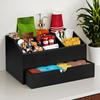 Coffee Counter Organizer Wooden Sugar Basket Multipurpose Desk Coffee Counter Organizer With Drawer For Dorm Studio Breakroom