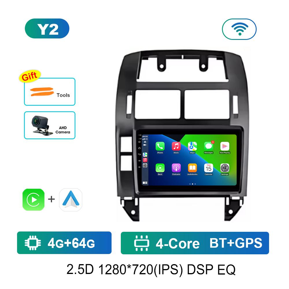 Android OS for Volkswagen VW Polo MK4 6Q 9N 9N3 2004 - 2009 GPS Navi Car Radio Video Multimedia Player WiFi Carplay Auto Tools