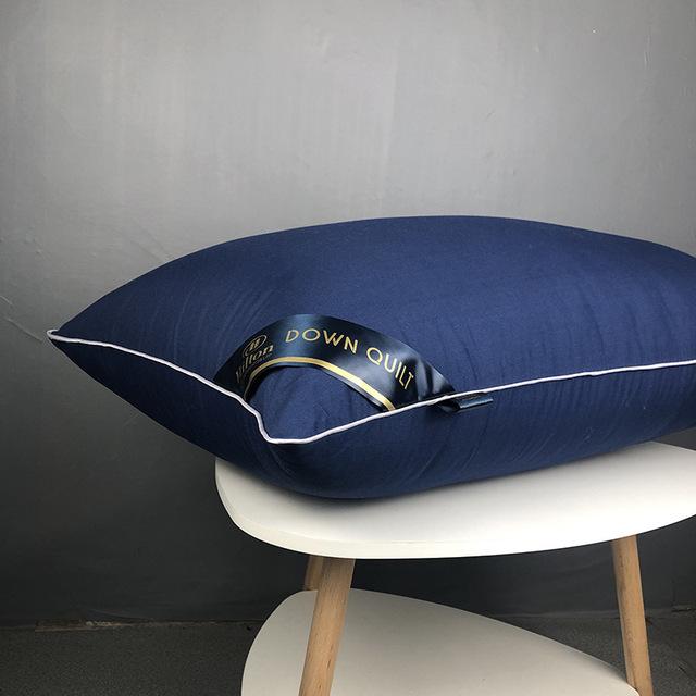Chinese Natural Cotton Single Pillow 100% Polyester Fiber Orthopedic Neck Pillow Hotel Memory Pillow Healthy Sleep Stand 1PC