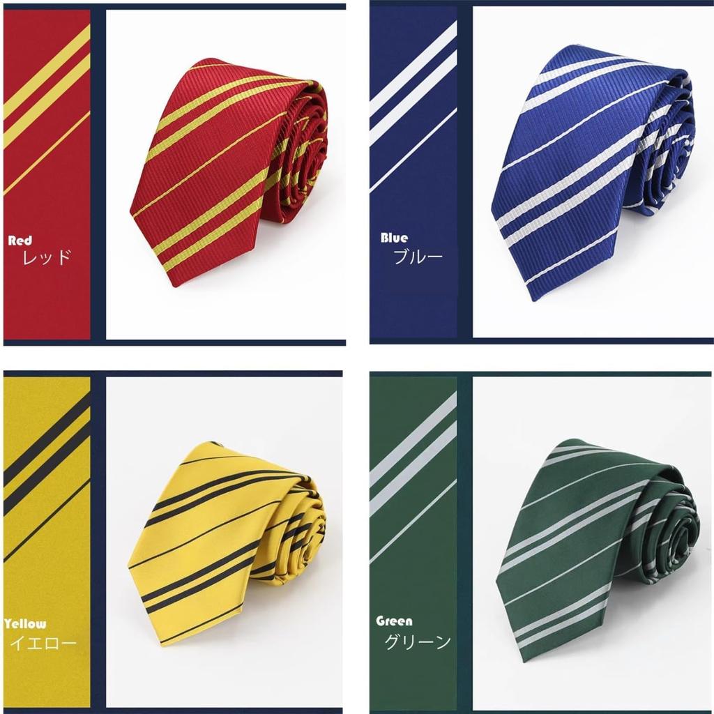 [eleeje] Harry-Potter-Stil Krawatte, GryffindorSlytherin (Grün), Cosplay, Magischer Schulstil, Schuluniformstil, Harry Potter Kostüm,