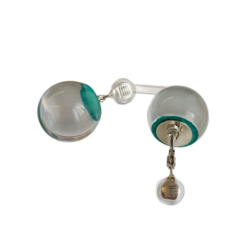 Korean Luxury Lightweight Round Ball Stud Earrings for Women 2026: Unique High-End Temperament Ear Ornaments