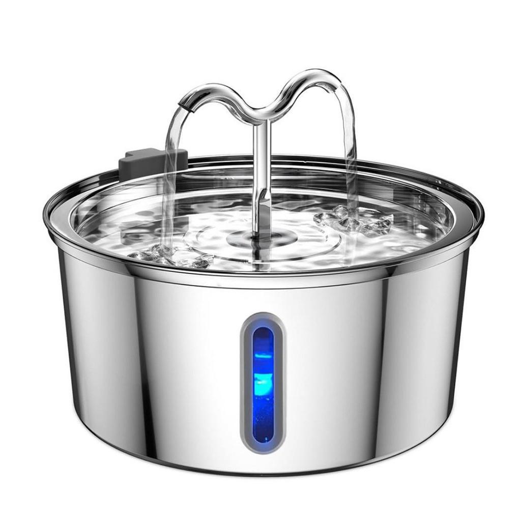 3.2L Stainless Steel Automatic Pet Water Fountain for Cats and Dogs