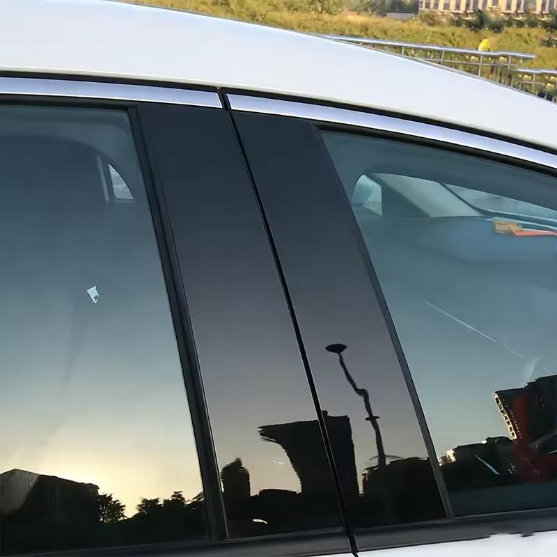 

Для Mercedes Benz ML W164 2006~2011 350 450 500 550 Пленка на центральные стойки кузова, Накладка, Наклейка на стойки B C, Аксессуар для автомобиля чёрный