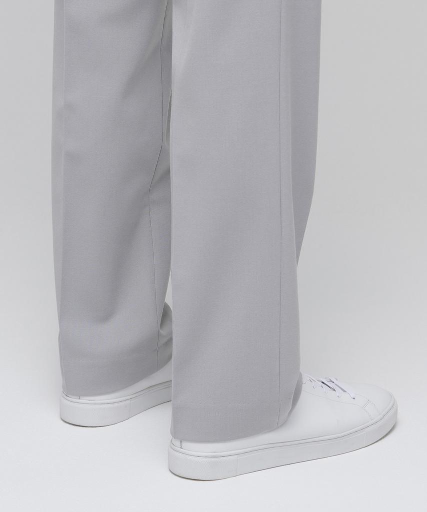 MUSINSA STANDARD Lightweight Semi-Wide Hidden Banding Slacks [Light Gray]