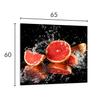 PANEL SZKLANY DO KUCHNI 65x60 Grejpfrut