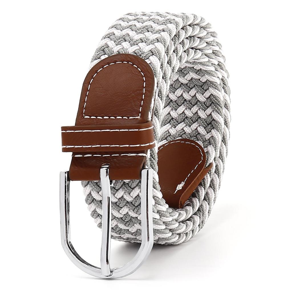 New Elastic Braided Cotton Belt with Alloy Pin Buckle - Versatile for Children's Wear