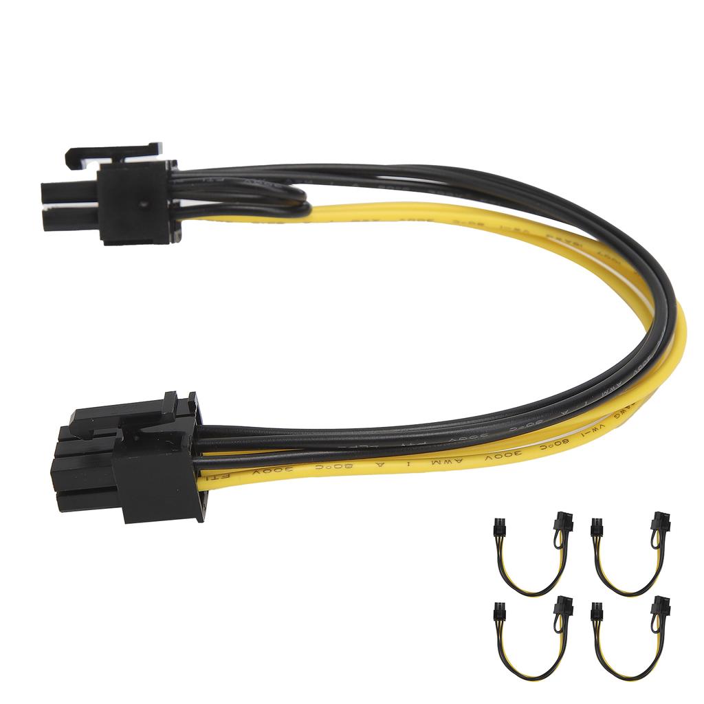 5pcs 6pin Female to 8pin Female (6pin 2pin) Power Cable Graphics Card Adapter Cable Cord