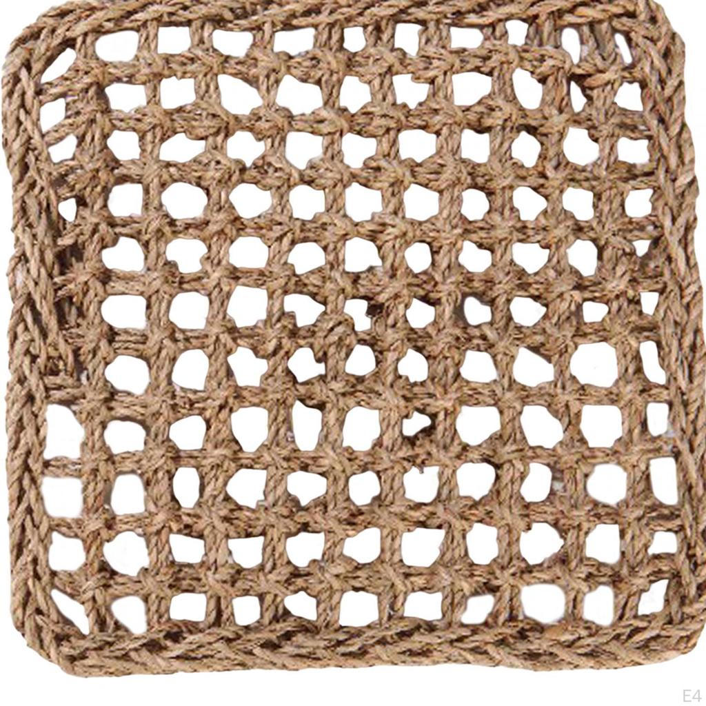 Cage Toy Seagrass Protector Mat Bed Swing Grinding Woven Net ing Climbing for Small Animal