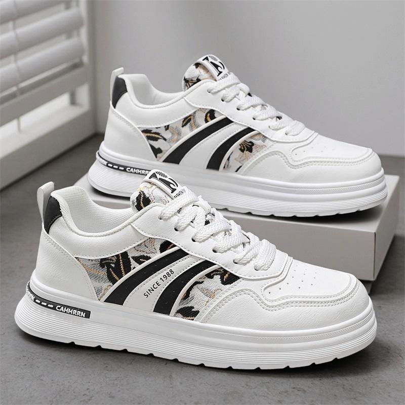 New Men's Classic Fashion Low Top Thick Sole Skateboarding Shoes Comfortable Soft Sole Basketball Sneakers