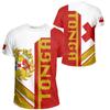 T-shirt Grafiche con Mappa della Bandiera di Tonga Maglietta con Emblema Nazionale Tongano per Uomo Abbigliamento Polinesia T-shirt Unisex Casual da Uomo Top da Donna