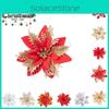 Stylish Artificial Glitter Flower Xmas Tree Decoration For A Merry Christmas