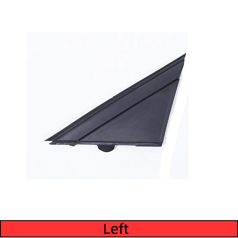For Fiat 500 10-23 car rearview mirror side triangle panel ABS black car exterior modification 2-piece set (replacement model)