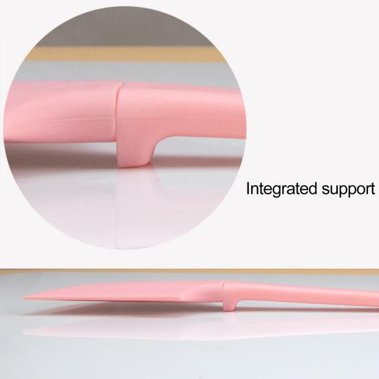 Mixing Spatula High Temperature Resistance Soft with Stand Easy to Clean Detachable Design Stir Pink Silicone Cream
