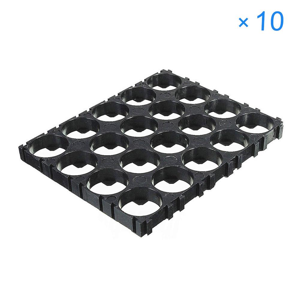 10PCS 4x5 Cell Holder 18650 Lithium Battery Case Holder Batteries Pack Plastic Holder Bracket for 18650 Battery Pack Storage
