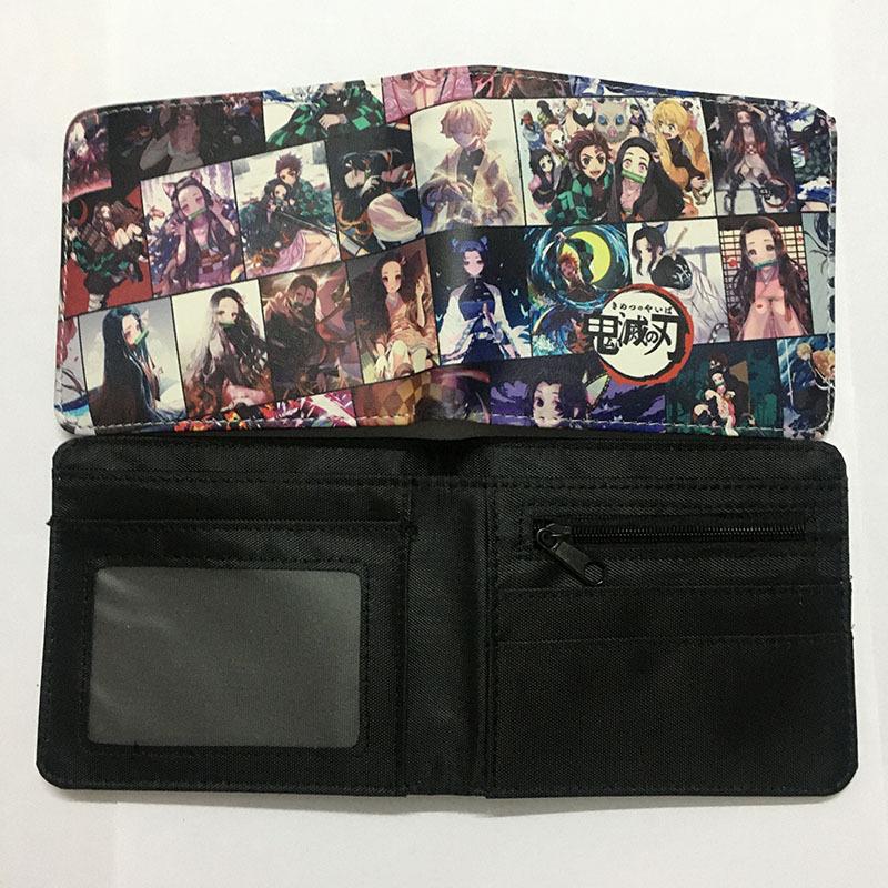 Japan cartoon comics Demon Slayer Short Wallet Cartoon Print Student Coin Purse 0022