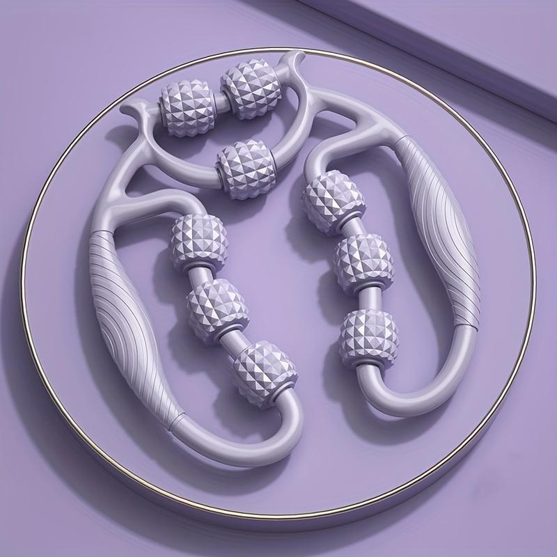 

1 шт. Палка для бодибилдинга и йоги, Кольцевой зажим для ног, Массажер для ног, Кольцевой ручной массажер, Инструмент для домашнего массажа 1pc фиолетовый