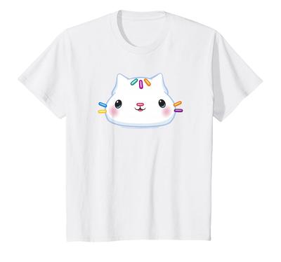T-Shirt με Μεγάλο Πρόσωπο Γάτα Κέικ από το Σπίτι Κούκλας της Gabby