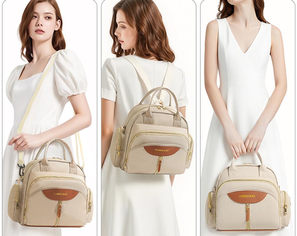 Fashion Women's Shoulder Bag High Quality Handbags Large Capacity Mom Bag Waterproof Crossbody Bag Multi Functional Backpacks