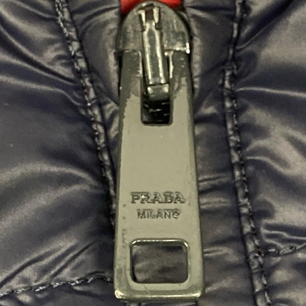 Prada [Domestic Regular] SGH032 Hoodie Nylon Light Jacket 50 NavyUsed