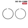 2Pcs Durable Carbon Steel Piston Rings High Wear Resistance For Chainsaws Trimmers Pruning Machines Repair Garden Tools