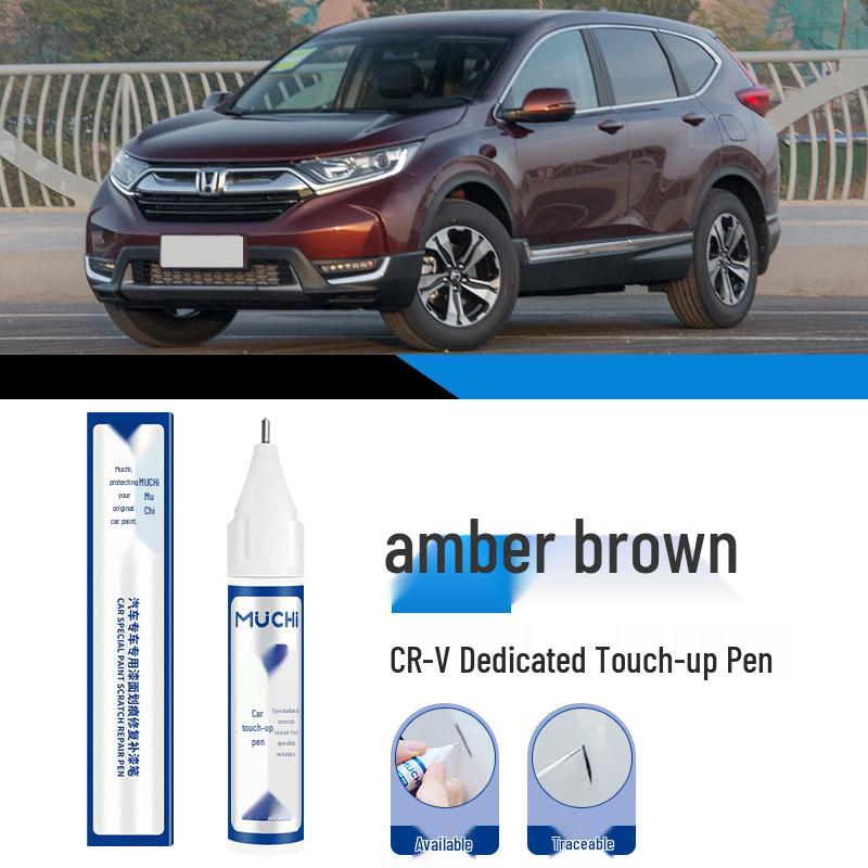 CRV Crystal White Pearl & Black Touch-Up Paint Pen for Car Scratches