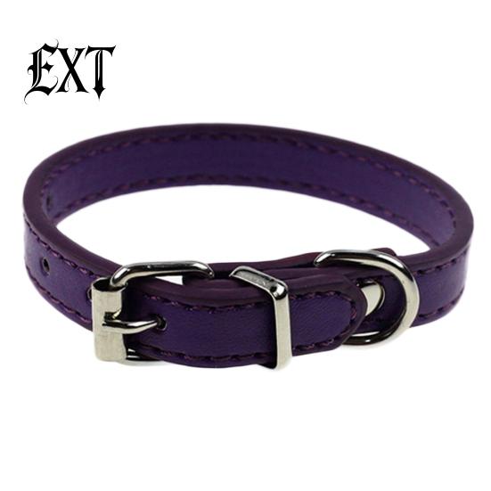 Kunstleder, reine Farbe, niedliches Halsband für Hunde, Haustiere, Katzen, Welpen, verstellbare Schnalle