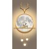 Nordic Style Golden Deer Tree Canvas Poster Prints Luxurious Wall Art Modern Canvas Paintings for Your Living Room Home Decor
