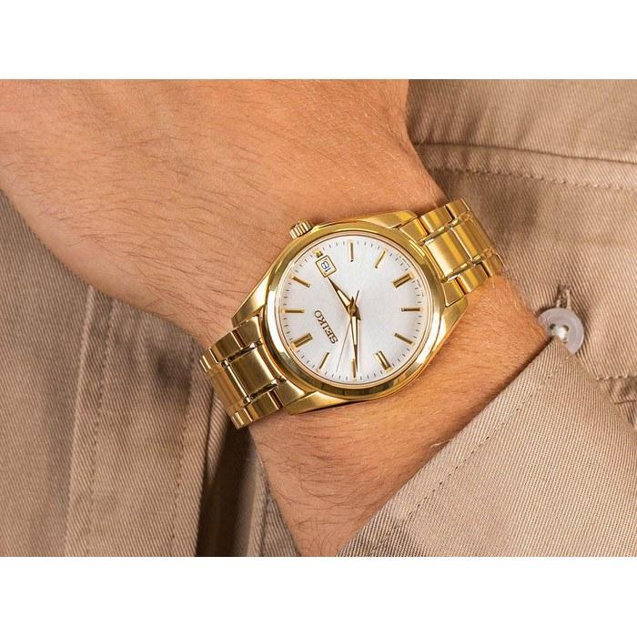 Seiko Watch SUR314P1 Quartz Gold Men's