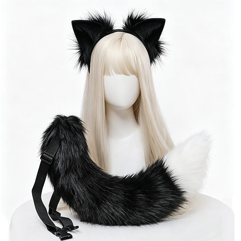 Handmade Plush Fox Tail Cosplay Accessory Anime Conventions Unisex Animal Costume Prop