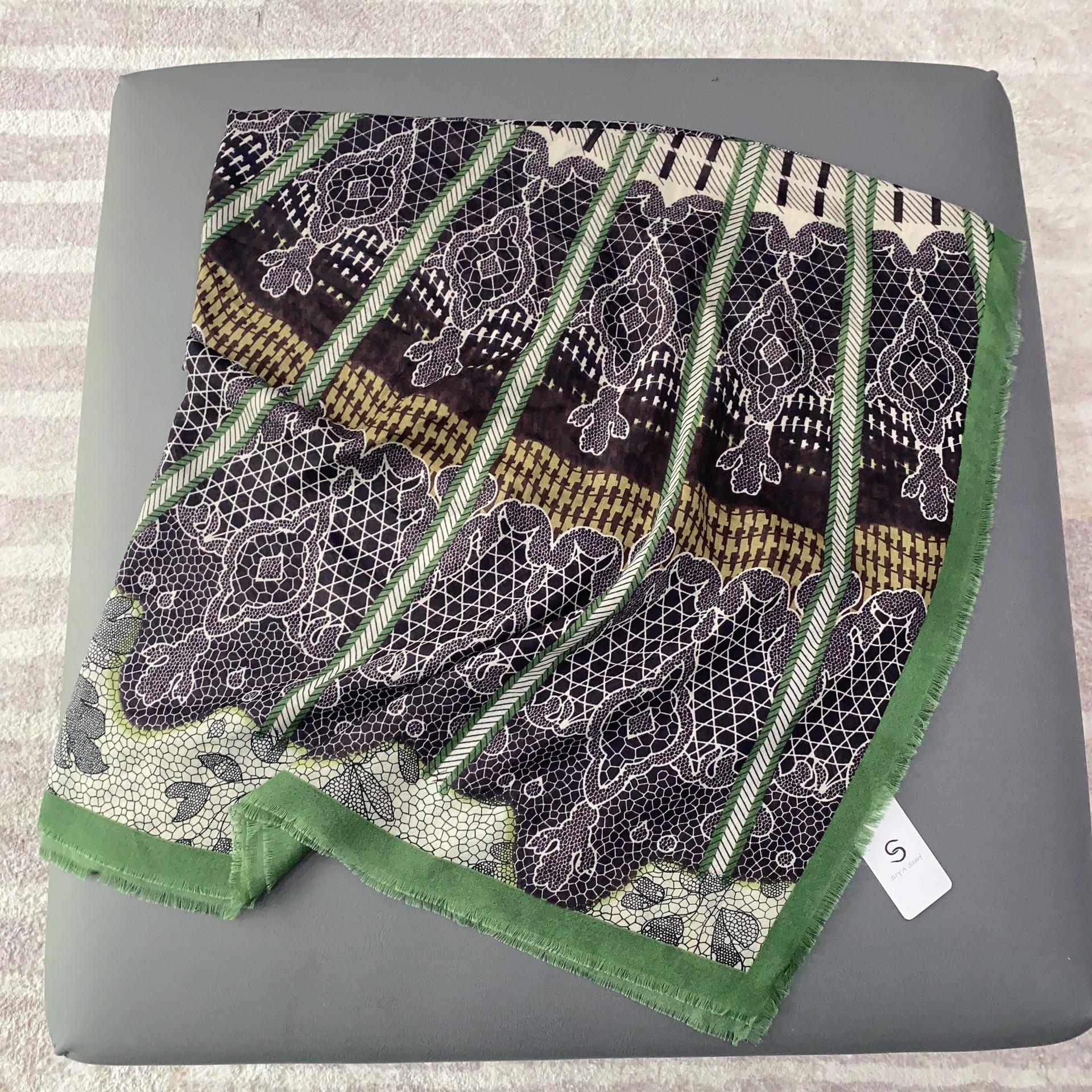 

New 130 beard removal fashion versatile large square scarf cotton and linen feel scarf women s summer air-conditioned room with shawl 130*130cm