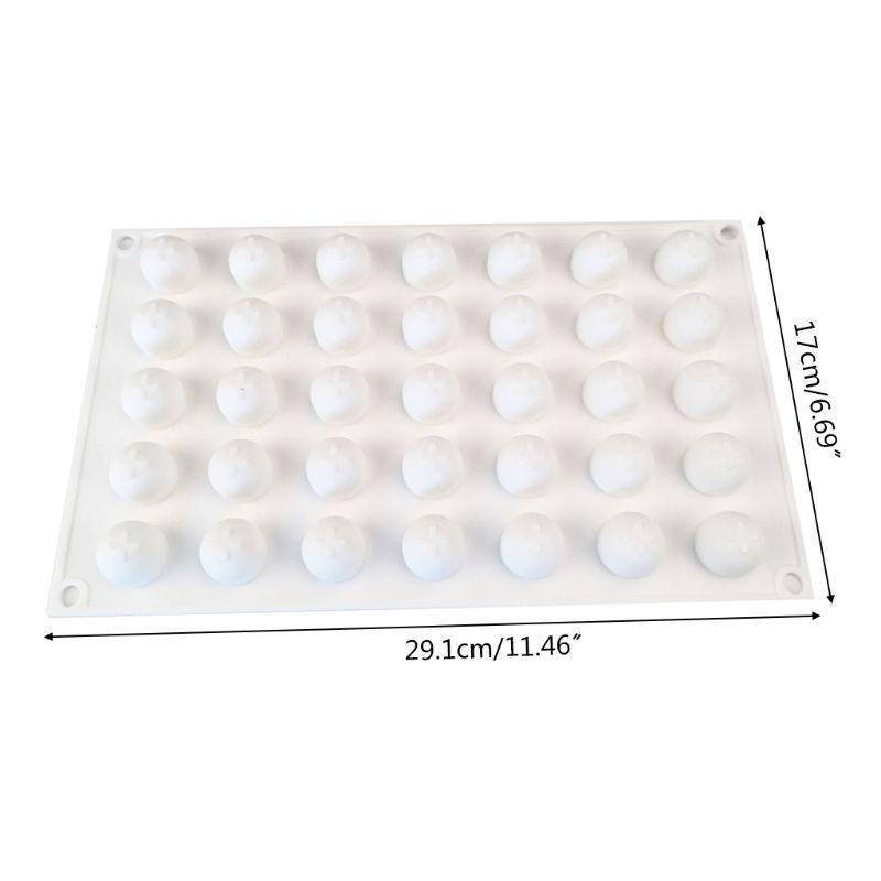 35 Cavity Round Sphere Ball Silicone Mold Cake Decorating Mousse Dessert Past top sale
