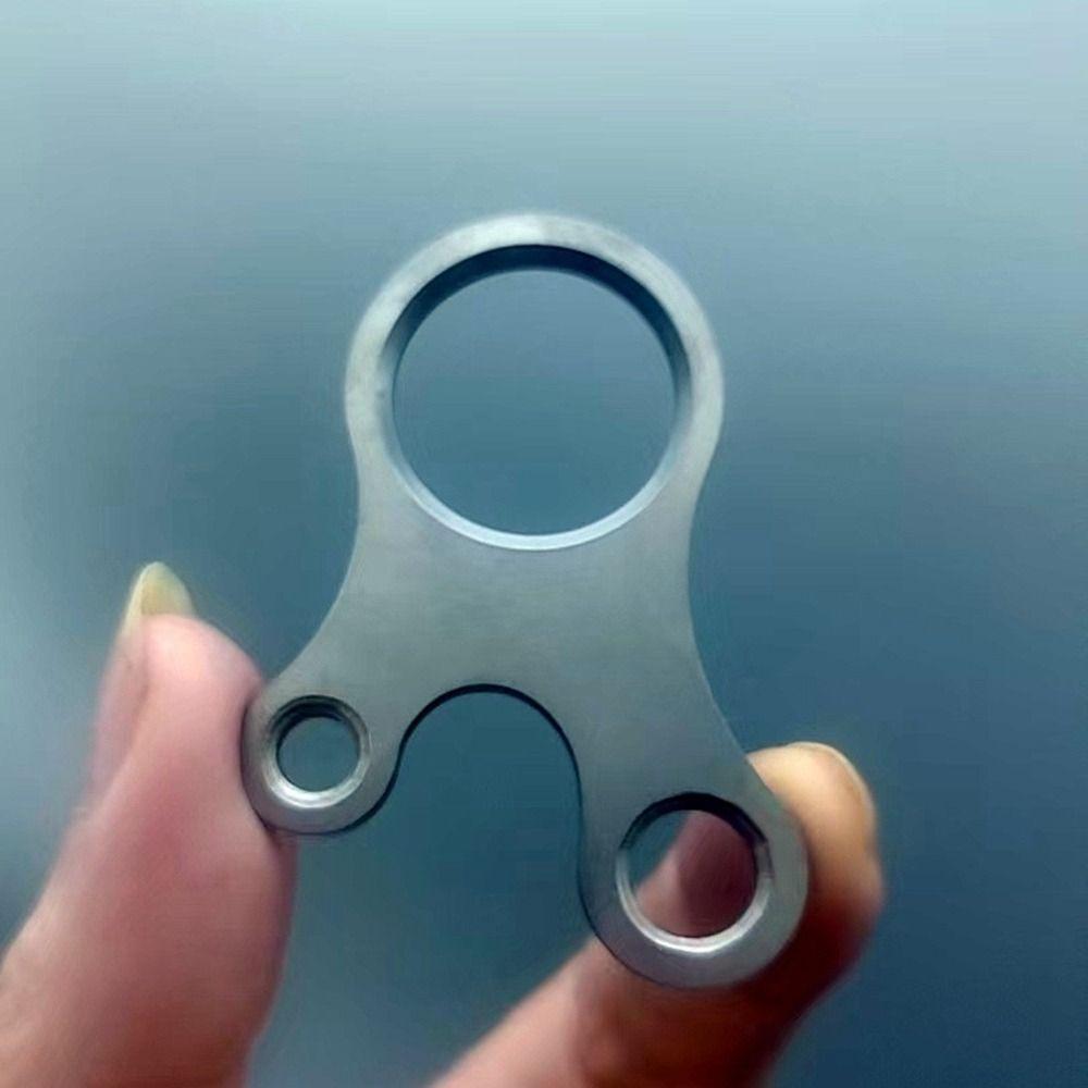 Lightweight Titanium Alloy Rope Buckle 52*36mm Camping Cord Tensioners  Knotting Tool