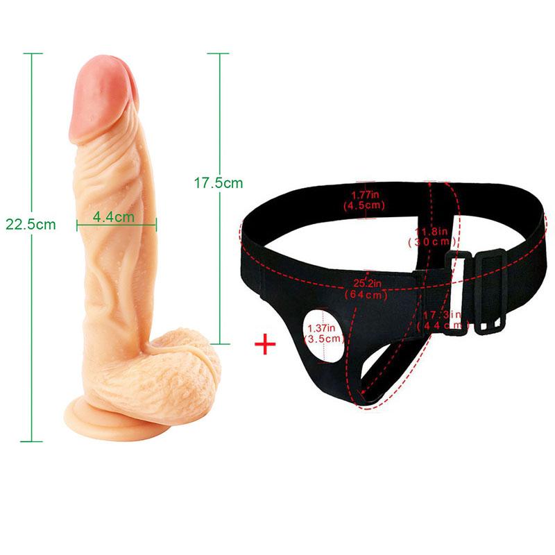 Big Dildo Realistic Penis Soft Strapon Dildo Sex Toys for Woman Big Penis Female Masturbation Sex Toys 18+ for Adults