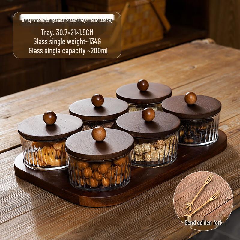 Multi-Compartment Fruit and Snack Serving Platter 1 Set