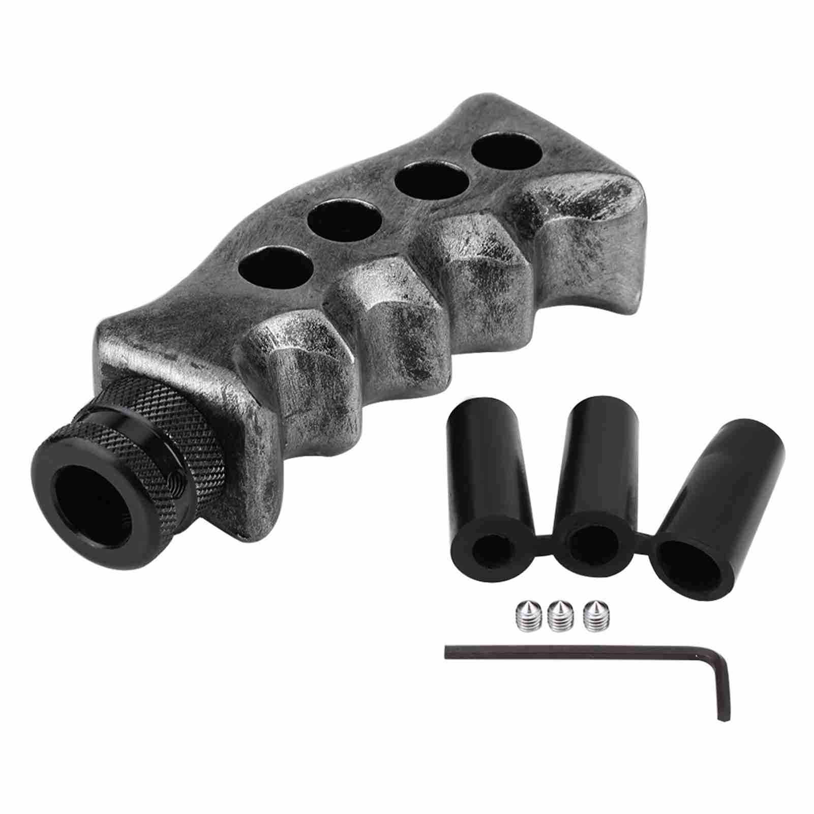 

Universal Manual Transmission Car Gun Grip Knife Handle Gear Shift Lever Knob Shifter Titanium