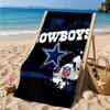 Ręcznik plażowy z logo drużyny Cowboys, Szybkoschnący, Łatwy w pielęgnacji, Odpowiedni zarówno do fitnessu, jak i na wakacje na plaży, Niezbędny sportowiec