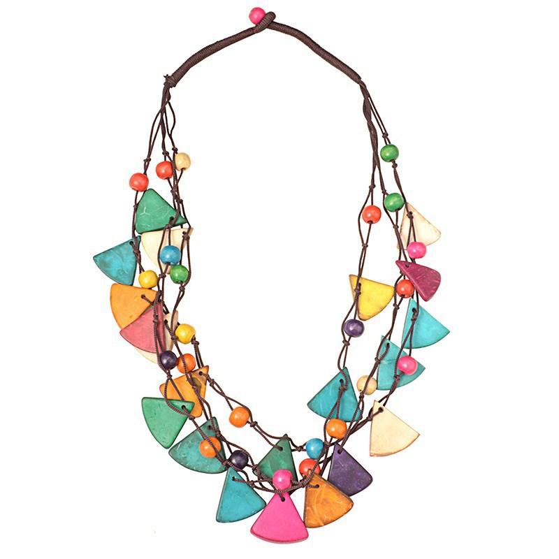 JMXD Bohemian Tribal Triangle Geometric Long Layered Pendant Necklace for Women Y2K Fashion Minimalist Jewelry Accessories
