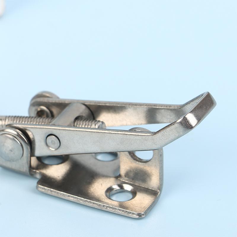 1Pc 304 Stainless Steel Boat Deck Clamp Hasp Lock Heavy Duty Fastener For Marine Locker Strong Anti Rust Construction