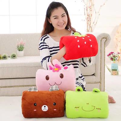 Cute Cartoon Hand Warmer Pillow Soft Stuffed Animal Creative Gift for Kids Nap Cushion Hand Warmer  Travel Neck Pillow