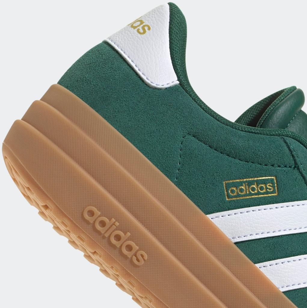 Кроссовки Adidas VL Court Bold Women цветной зеленый/облачный белый/золотой металлик