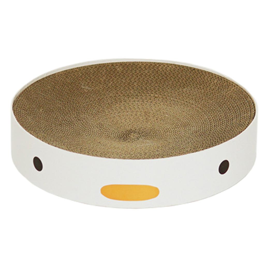 Cat Scratch Bed Round Wearable Cute Chicken Shape Portable Kitten Scratching Pad Bed for Winter
