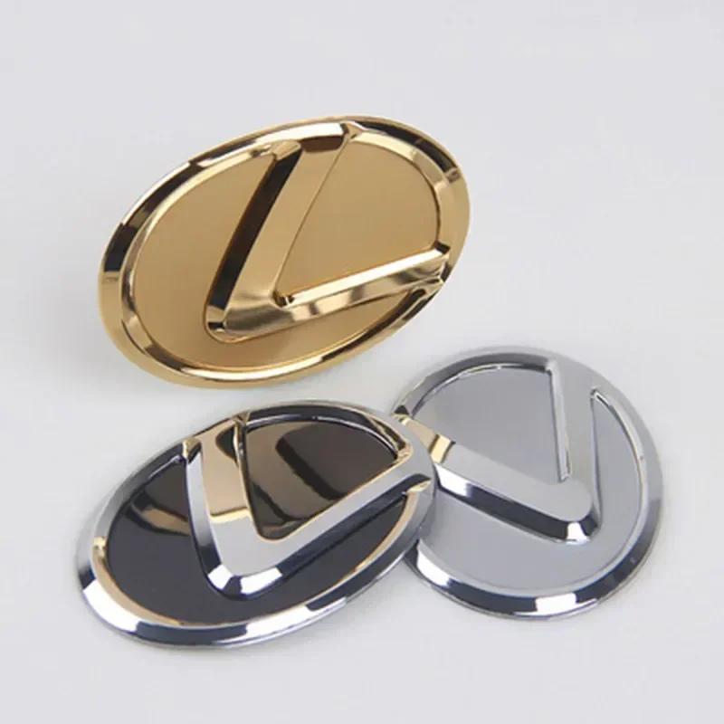 64mm/77mm Car Steering Wheel Emblem for Lexus IS ES CT LS NX GX PX GS200t IS250 ES300 LS500 GX470 Chrome Decal Interior Styling