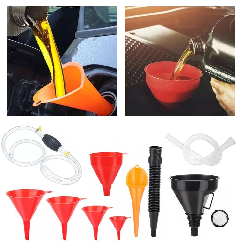 1set of multi-purpose Multi piece combination funnel various models for refueling multi-purpose funnel oil funnel long mouth