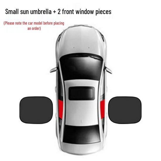 Multifunctional Silver-Coated Car Sunshade Umbrella for Windshield